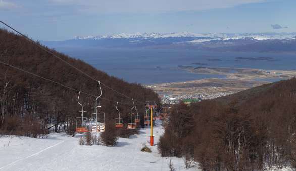 Skifahren in Feuerland